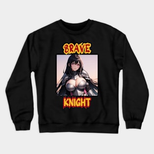 Brave Knight Anime Girl Crewneck Sweatshirt